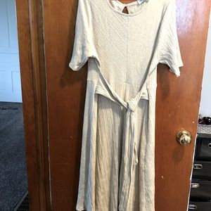 Cream Holiday Winter Dress